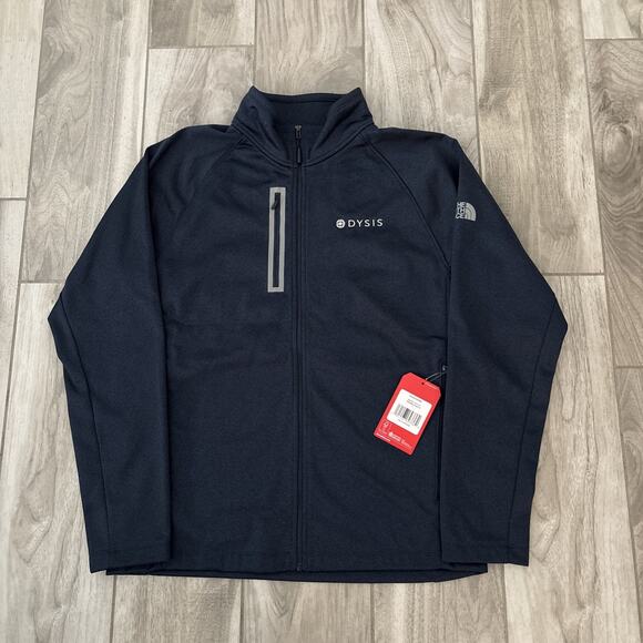 The North Face Canyon Flats Jacket Mens Large Blue Embroidered Logo Full Zip NWT - Picture 1 of 10